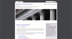 Desktop Screenshot of googlecollegerankings.com